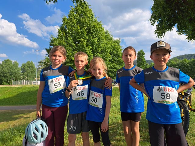 Die Jugi Münchwilen beteiligte sich am UBS Kids Cup in Stein. Foto: zVg