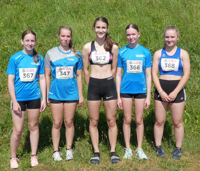 Die Mädchen des TV Stein der Kategorie W14. Foto: Walter Leimgruber