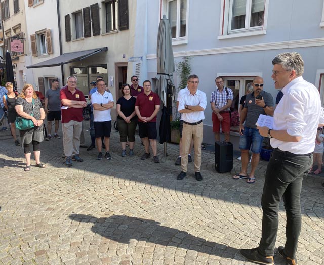 Landrat Dr. Martin Kisler überbrachte die Grüsse des Landkreises Waldshut. Foto: Sonja Fasler