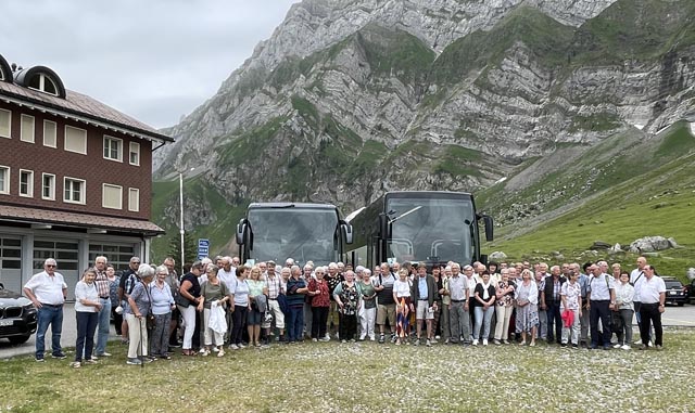 Die Möhliner Senioren genossen ihren Ausflug auf die Schwägalp. Foto: zVg 