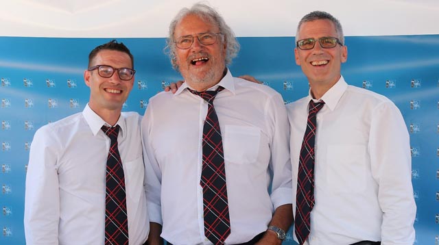 Wurden geehrt: Lukas Herzog, Alois Erhard und Reto Lerch. Foto: zVg