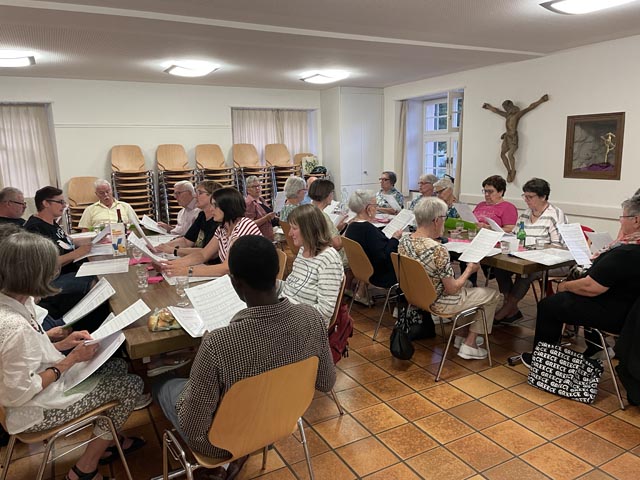 Abschlusshock des Kirchenchors Eiken. Foto: zVg