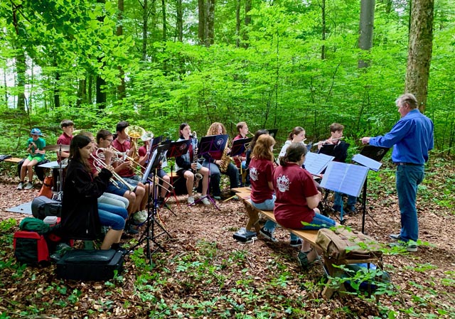 Die Jugendmusik Möhlin bereicherte den Gottesdienst mit ihren Darbietungen. Foto: Fritz Imhof