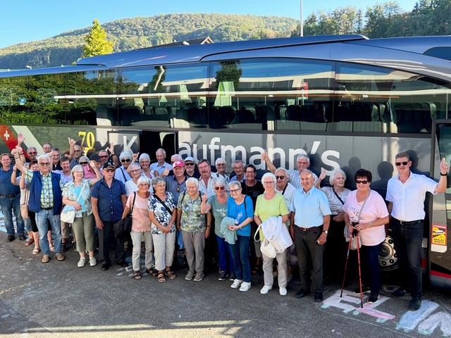 Die Zuzger Senioren genossen den Tagesausflug. Foto: Rico Labhardt