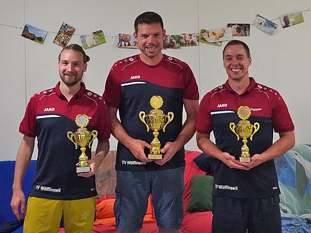 Podest Senioren 1. Rang Christian Treier, 2. Rang Stephan Müller, 3. Rang Reto Jehle. Foto: zVg 