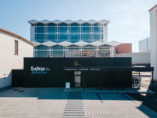 Das neue Besuchszentrum. Foto: Schweizer Salinen AG