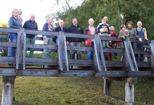 Das Hardweiher-Team nach getaner Arbeit. Foto: P. Füglistaller