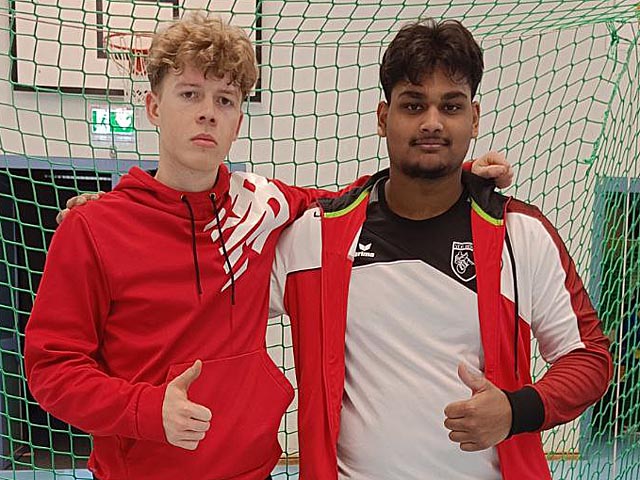 Gaben ihr Debüt in der 2. LIga: Nick Aston und Hari Rathakirushnan. Foto: zVg