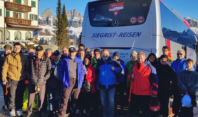Die Mitglieder des VCK genossen den Tag im Schnee. Foto: zVg