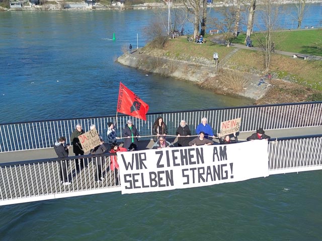 JUSO beider Basel setzen mit der SP60+ ein starkes Zeichen für die kommenden Abstimmungen. Foto: JUSO