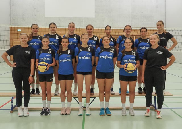 Möhliner Nachwuchs-Volleyballerinnen in der Finalrunde