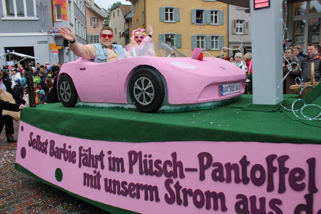 Fröhlicher Fasnachtsumzug in Rheinfelden. Foto: Sonja Fasler