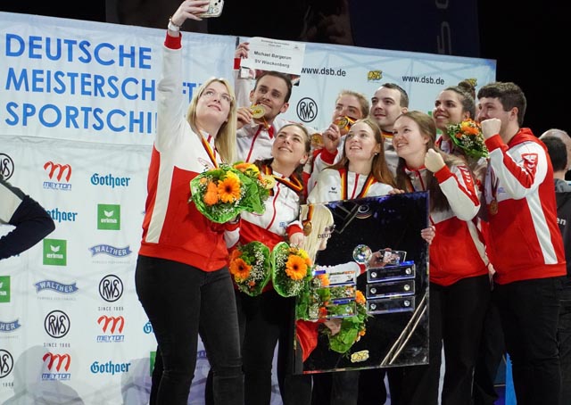 Das Team des SV Wieckenberg mit Chiara Leone. Foto: zVg