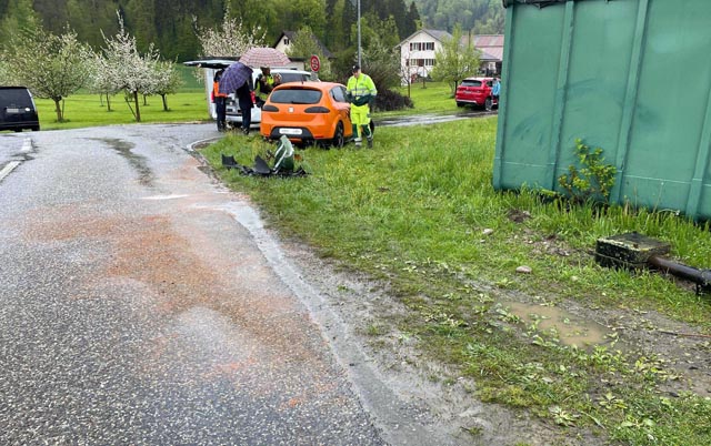 Unfall in Seon. Foto: Polizei Aargau