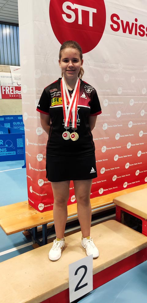 Vanessa Völkl ist beim Tischtennis ganz vorne mit dabei. Foto: zVg