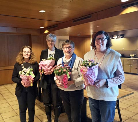 Bild (von links): Daniela Stäuble, Maria Theresia Husner, Käthi Steffen und Monika Dürr. Foto: zVg
