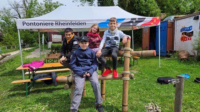 Das selbstgebaute Schnürobjekt hält! Foto: Lea Pellegrino