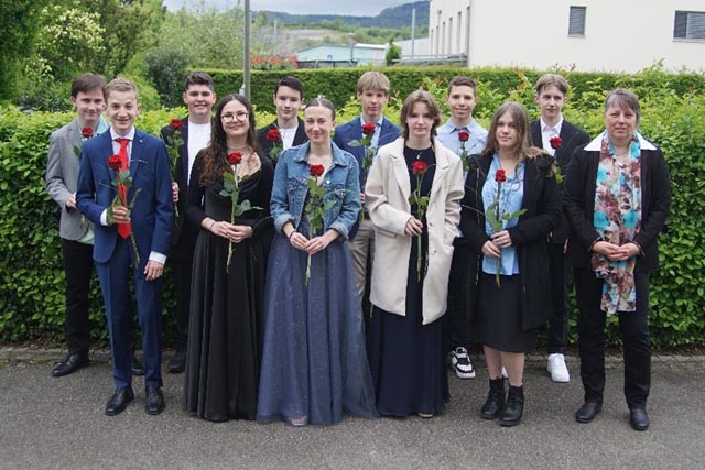 Die Konfirmandengruppe von Ute Baldinger. Fotos: zVg