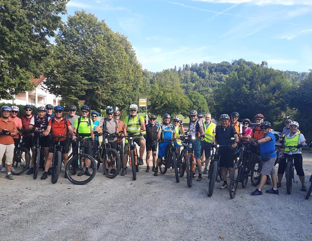 Radsportgruppe der Pro Senectute Fricktal. Foto: zVg