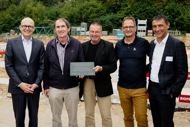 Grundsteinlegung von heute Donnerstag in Aesch. Foto: zVg