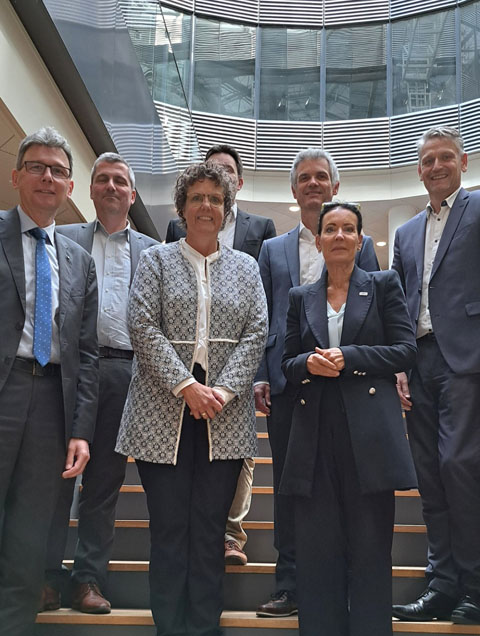 Bild: Sylvia M. Felder, Regierungsbezirk Karlsruhe, besuchte auf Einladung von Béa Bieber, Grossrätin des Kantons Aargau und Präsidentin des Oberrheinrates, den Kanton Aargau. Foto: zVg