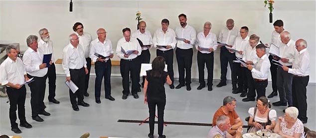 Chorgemeinschaft der Männerchöre Obermumpf und Zeiningen. Foto: zVg