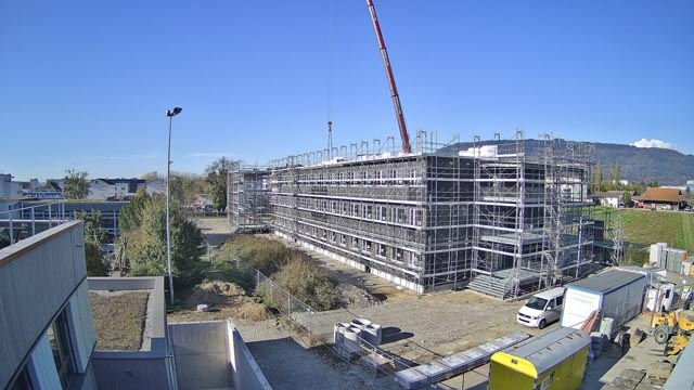Im August 2025 wird die Kantonsschule Stein in einer Übergangslösung den Schulbetrieb aufnehmen. Foto: Kanton Aargau