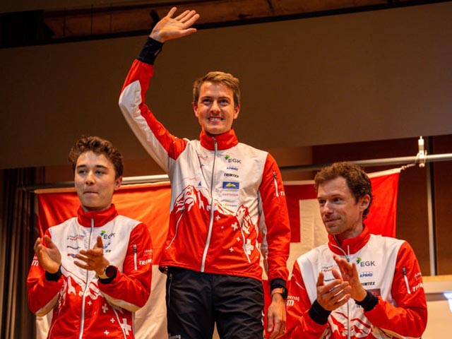 Grüsst wieder vom Podest: Matthias Kyburz. Foto: zVg