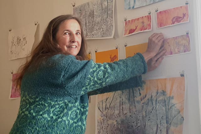 Silvia König stellt in Kaiseraugst aus. Foto: zVg