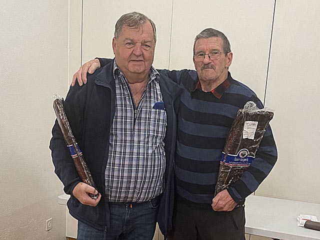 Das Siegerduo Hans Waldmeier (links) und Gerry Wyss. Foto: zVg