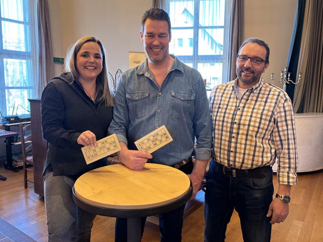 Von links: Regierungsrätin Martina Bircher, Nationalrat Christoph Riner, Grossrat Alex Reimann. Foto: Andreas Tscheulin