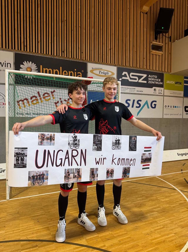 Möhliner Radballer vertreten die Schweiz an der U19-EM