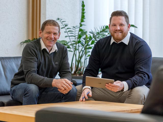 Hans Metzger (links) und Loris Gerometta. Foto: zVg