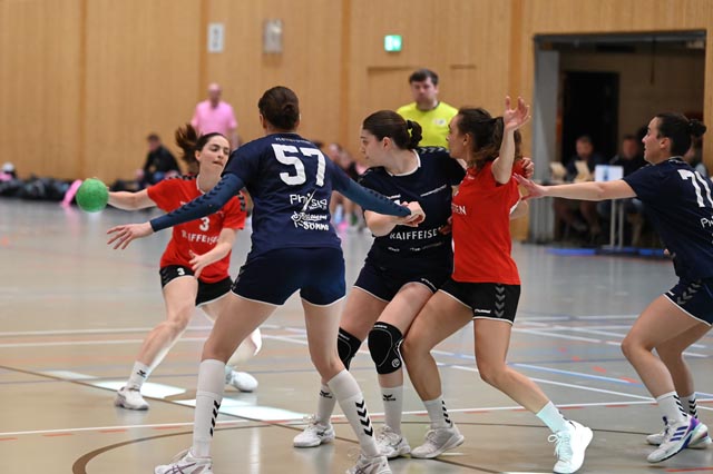 Das Abwehrzentrum der Fricktalerinnen zeigte gegen Appenzell eine gute Leistung. Foto: Christine Steck