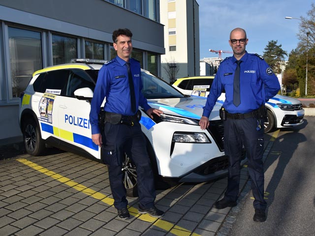 Die beiden neuen Postenchefs von Möhlin und Rheinfelden: Christoph Kull (links) und Christian Sägesser. Foto: Jörg Wägli