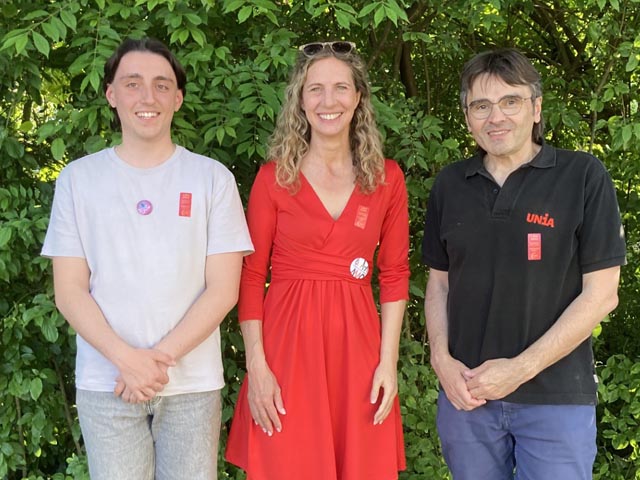 lessio Porriciello, Carol Demarmels und Goran Trujic (von links). Foto: Bruno Weber