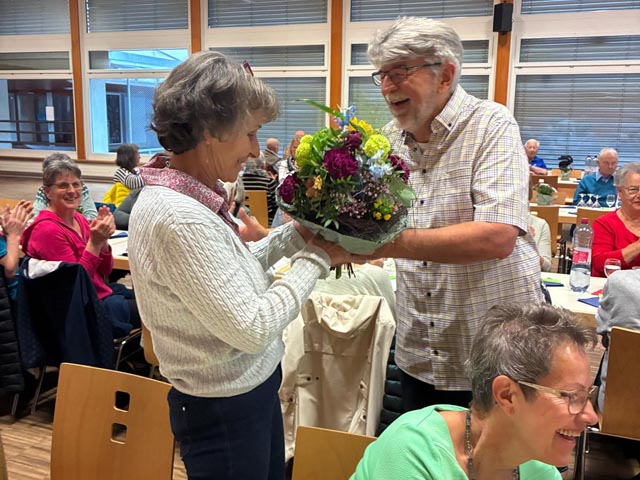 Ehrung von Sabine Rüede für 20 Jahre Mitarbeit. Foto: zVg