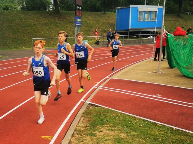 1000-m-Lauf der U14M. Foto: LV Fricktal
