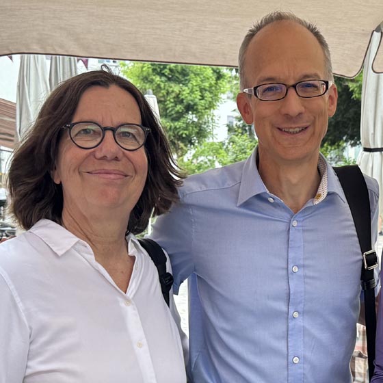 Martina Stricker, Präsidentin GLP Rheinfelden und der wiedergewählte GLP-Stadtrat Dominik Burkhardt. Foto: zVg