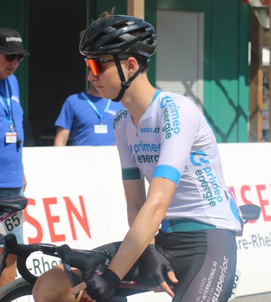 Nicola Schleuniger im Leadertrikot des prestigeträchtigen «Primeo Energie Cup». Foto: zVg