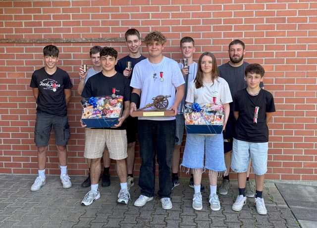 Die grossen Gewinner des JS-Wettschiessens 2025 vom SV Gansingen. Foto: zVg