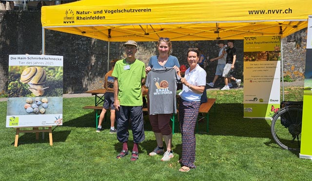 Stand des Natur- und Vogelschutzvereins (NVR) und der Jugend-Naturgruppe JUNA Regio Rheinfelden am diesjährigen Rheinfelder Jugendfest. Foto: zVg