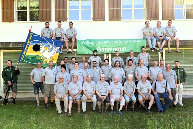 Das neue Vereinsfoto des Schiessverein Gansingen. Foto: zVg