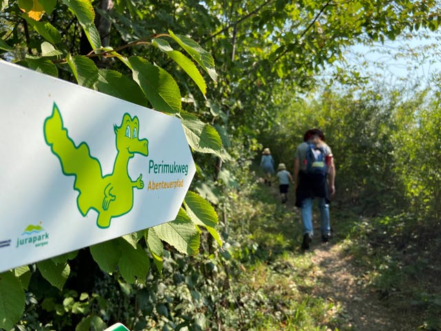 Perimukweg Wölflinswil Abenteuerpfad. Foto: © Jurapark Aargau
