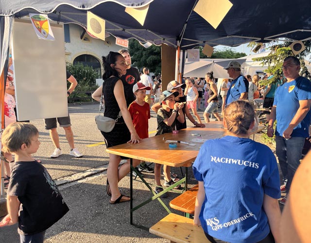 Stand am Chriesifest. Foto: zVg