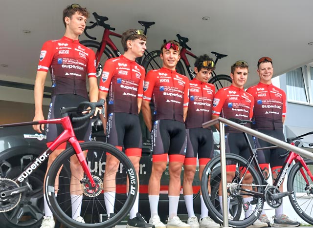 Fricktaler Team bei der Internationalen Oderrundfahrt der Elite. Foto: zVg