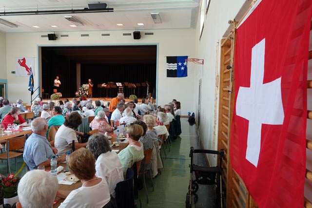 Blick auf die Bundesfeier in Frick. Foto: Peter Schütz