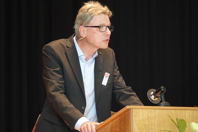 Regierungsrat Dieter Egle sprach in Frick. Foto: Peter Schütz