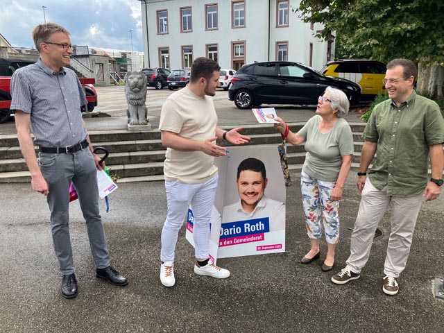 Kaiseraugst: Gelungener Wahlkampfauftakt von Dario Roth