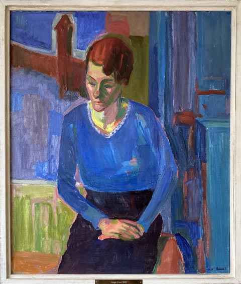 Auch Jakob Strassers (1896 –1978) «Junge Frau (Bildnis Klara)» aus dem Jahr 1935 ist Teil des Rundganges im Haus zur Sonne (FMR D.611). Foto: © Fricktaler Museum